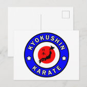 Kyokushin Karate Postkarte (Vorne/Hinten)