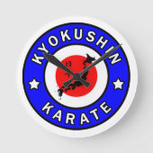Kyokushin Karate Runde Wanduhr (Vorderseite)