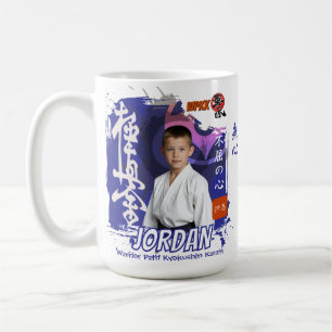 Kyokushin-Karate-Schüler personalisiertes Foto Kaffeetasse