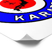 Kyokushin Karate T-Shirt Poster (Ecke)