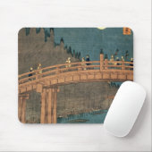 Kyoto-Brücke durch Mondschein Mousepad (Mit Mouse)