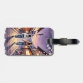 Kyoto Dusk Girlfriends Gepäckanhänger (Rückseite horizontal)