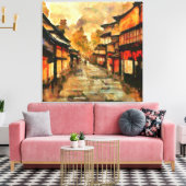 Kyoto Dusk Leinwanddruck (Insitu (Wohnzimmer))