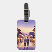 Kyōto-Freunde in der Dusk Gepäckanhänger (Vorderseite vertikal)