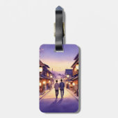 Kyōto-Freunde in der Dusk Gepäckanhänger (Rückseite vertikal)