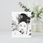Kyoto Geisha Postkarte (Stehend Vorderseite)