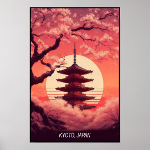 Kyoto in Blüte: Kirsche Blossom-Träume von Japan Poster
