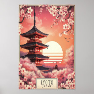 Kyoto in Blüte: Kirsche Blossom-Träume von Japan Poster