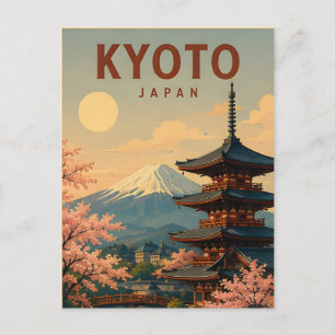 Kyoto Japan Antike Tempel Traditionelle Reise ⛩️ Postkarte
