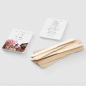 Kyoto Japan Aquarell-Hochzeitsprogramm Fächer (Non-assembled)