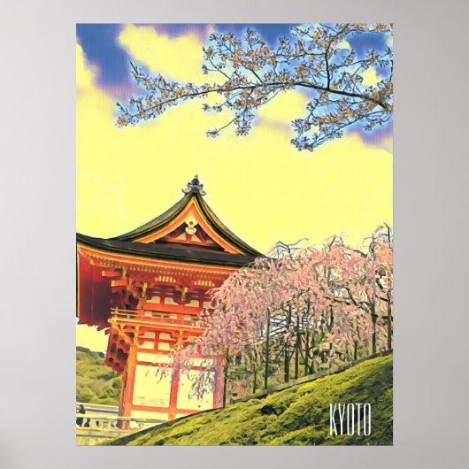 Kyōto Japan Cherry Blossom Reisefotografie Poster (Vorne)