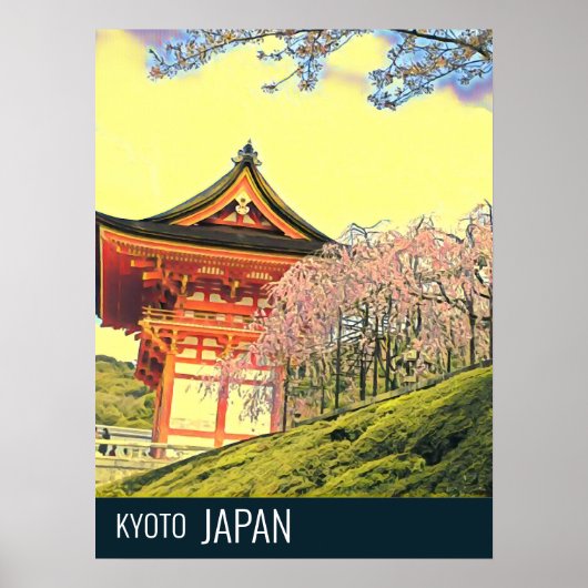 Kyōto Japan Cherry Blossom Reisefotografie Poster (Vorne)