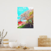 Kyōto Japan Cherry Blossom Reisefotografie Poster (Küche)