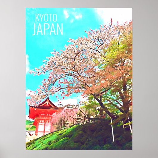 Kyōto Japan Cherry Blossom Reisefotografie Poster (Vorne)