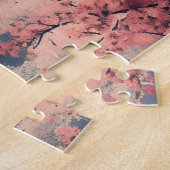 Kyoto Japan Cherry Blossom Temple Art –  Sapura  Puzzle (Seite)