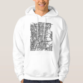Kyoto Japan City Map Hoodie