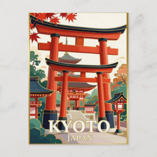 Kyoto Japan Fushimi Inari Reise ⛩️ Postkarte