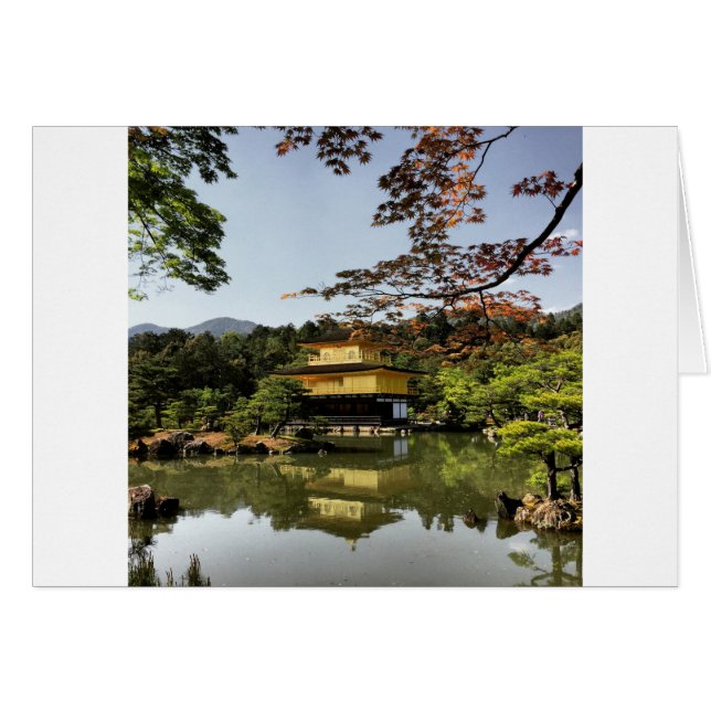 Kyoto Japan Goldentemple Temple Kinkaku-Ji (Vorderseite (Horizontal))