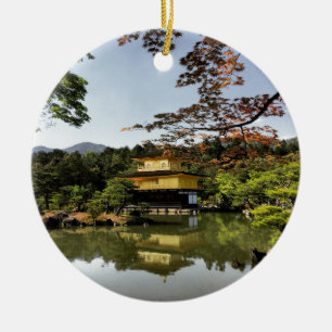 Kyoto Japan Goldentemple Temple Kinkaku-Ji Keramik Ornament