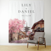 Kyoto Japan Hochzeitsfoto Hintergrund Wandteppich (Beispiel)