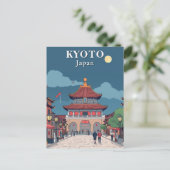Kyoto Japan Japanischer Tempel Reise Postkarte (Stehend Vorderseite)