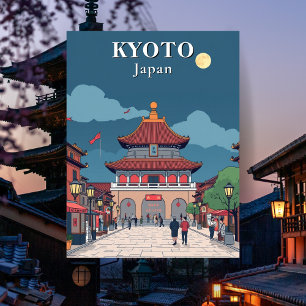 Kyoto Japan Japanischer Tempel Reise Postkarte