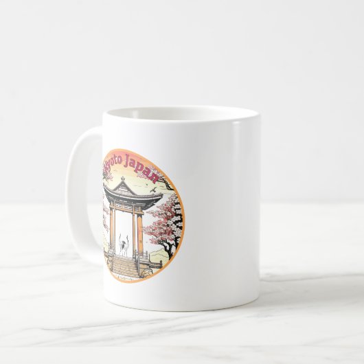 Kyoto Japan Kaffeetasse (Vorderseite Links)