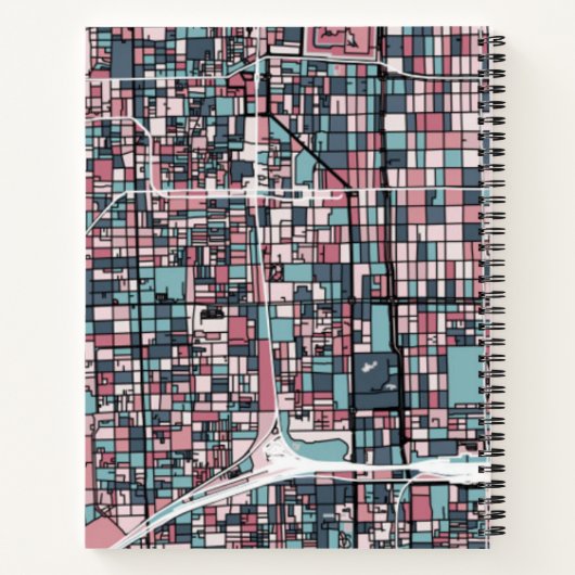 Kyoto-Japan-Karte Notizblock (Rückseite)