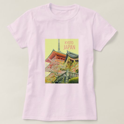 Kyōto-Japan Kirschblütenreise T-Shirt (Design vorne)