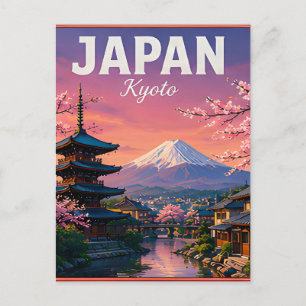🌸 Kyoto Japan Kirschblütenzeit 🌸 Postkarte