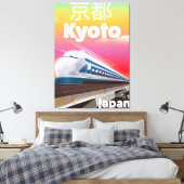 Kyoto Japan Kugel Bahn Vintage Reiseplakat Leinwanddruck (Insitu (Schlafzimmer))