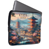 Kyōto Japan Landschaftsreise Vintag Laptopschutzhülle (Vorne Rechts)