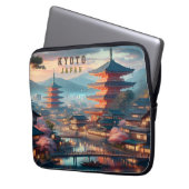 Kyōto Japan Landschaftsreise Vintag Laptopschutzhülle (Vorderseite Links)