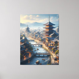 Kyōto Japan Landschaftsreise Vintag Leinwanddruck