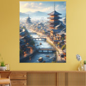 Kyōto Japan Landschaftsreise Vintag Leinwanddruck (Insitu (Wohnzimmer))