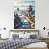 Kyōto Japan Landschaftsreise Vintag Leinwanddruck (Insitu (Schlafzimmer))