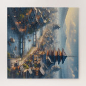 Kyōto Japan Landschaftsreise Vintag Puzzle (Horizontal)