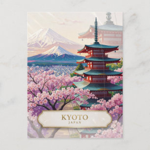 Kyoto Japan lebendige Luxus-Reiseszene 🌸 Postkarte