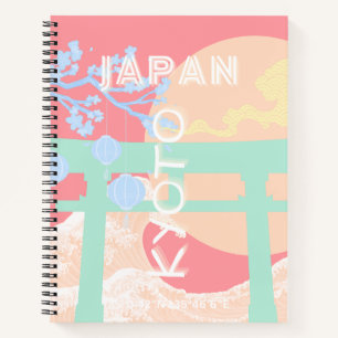 Kyōto Japan Pastellfarben Notizblock