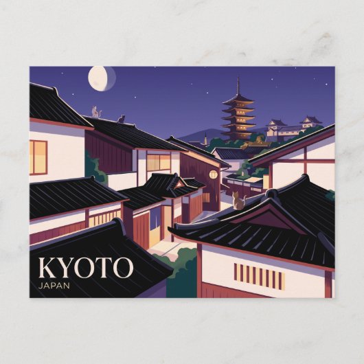 Kyoto Japan Postkarte (Vorderseite)