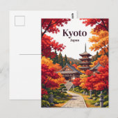 Kyoto, Japan Postkarte (Vorne/Hinten)