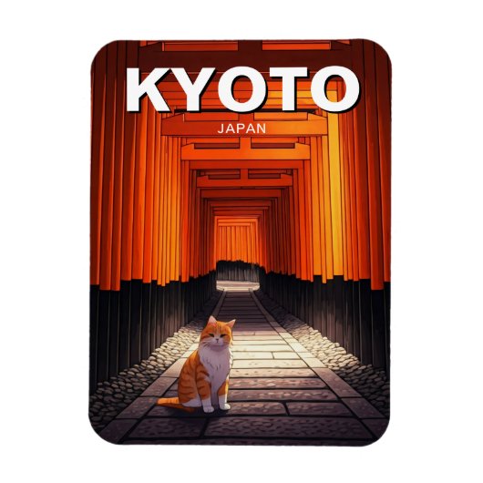 Kyoto Japan Reise Fushimi Inari Taisha Magnet (Vertikal)