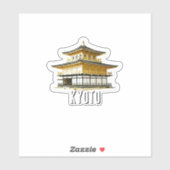 Kyōto Japan Reise Kinkatsuji Golden Pavillon Aufkleber (Blatt)