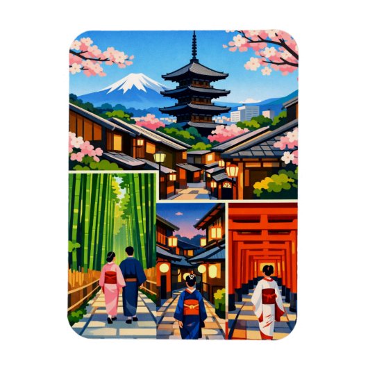 Kyoto Japan Reise Magnet (Vertikal)