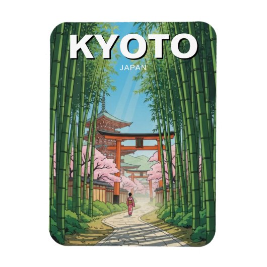 Kyoto Japan Reise Magnet (Vertikal)