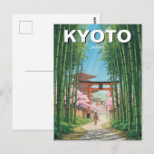 Kyoto Japan Reise Postkarte (Vorne/Hinten)