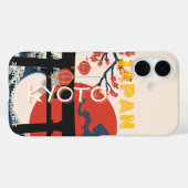 Kyōto Japan Reisekunst, Retro Reisekunst Case-Mate iPhone Hülle (Rückseite (Horizontal))