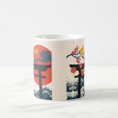 Kyōto Japan Reisekunst, Retro Reisekunst Kaffeetasse (Mittel)