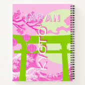 Kyōto Japan Reisekunst, rosa Reisekunst Notizblock (Rückseite)