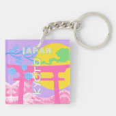 Kyōto Japan Reisekunst Schlüsselanhänger (Rückseite)